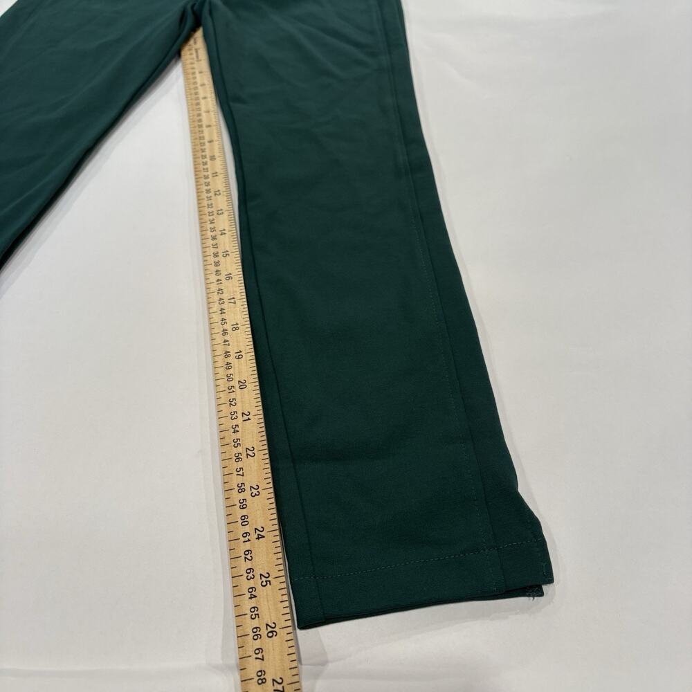 Dear Scarlett Classy Stretch Women Dress Pants Green Pull On Straight Leg NWT - Picture 4 of 8